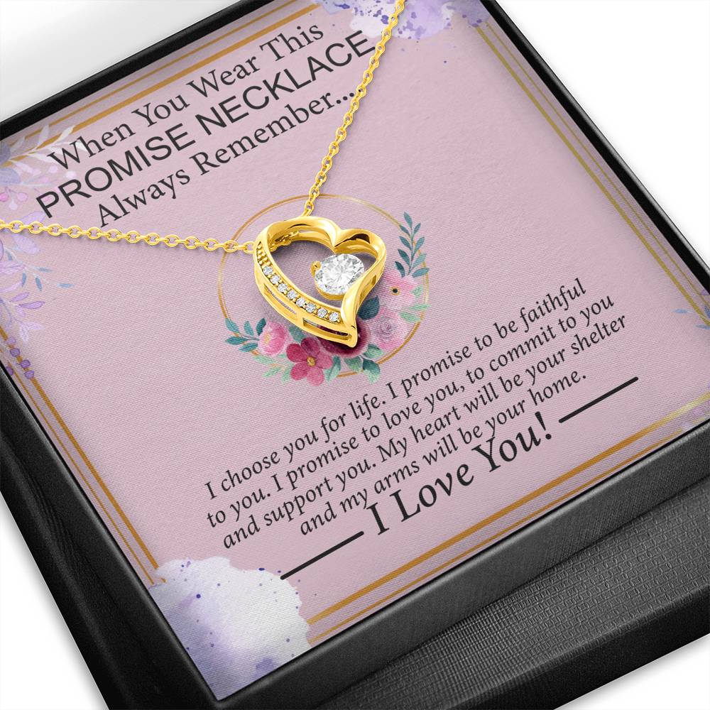 Promise Necklace - 18K Gold