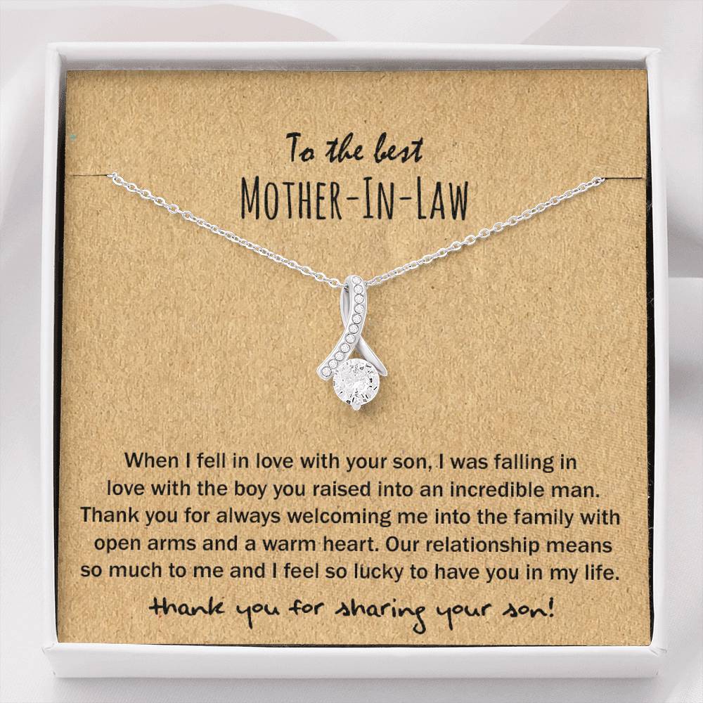 14K White Gold Allure Necklace - Mother-In-Law