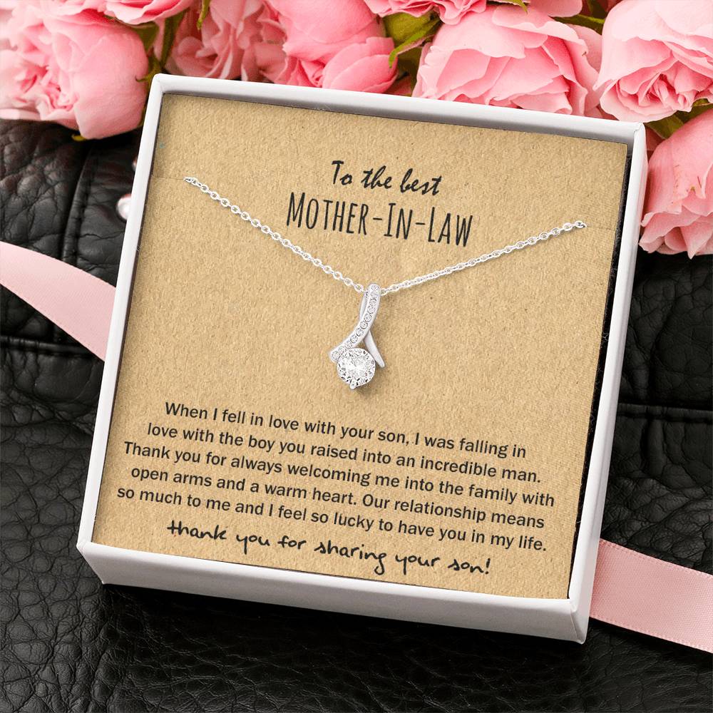 14K White Gold Allure Necklace - Mother-In-Law