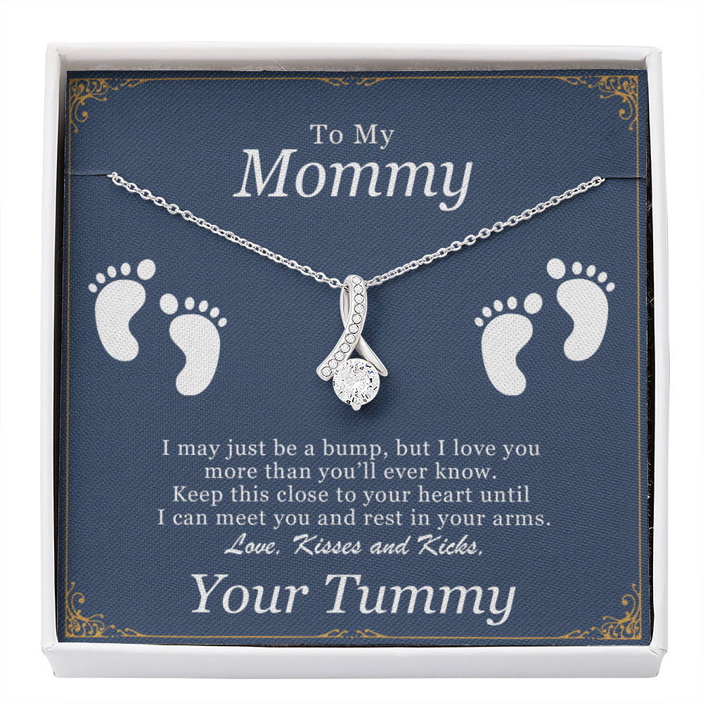 To My Mommy Necklace - From Your Tummy