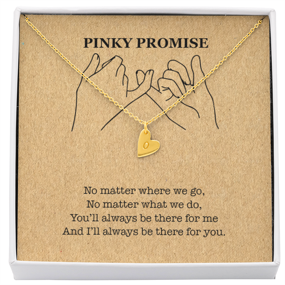 Pinky Promite Necklace - Initial Necklace