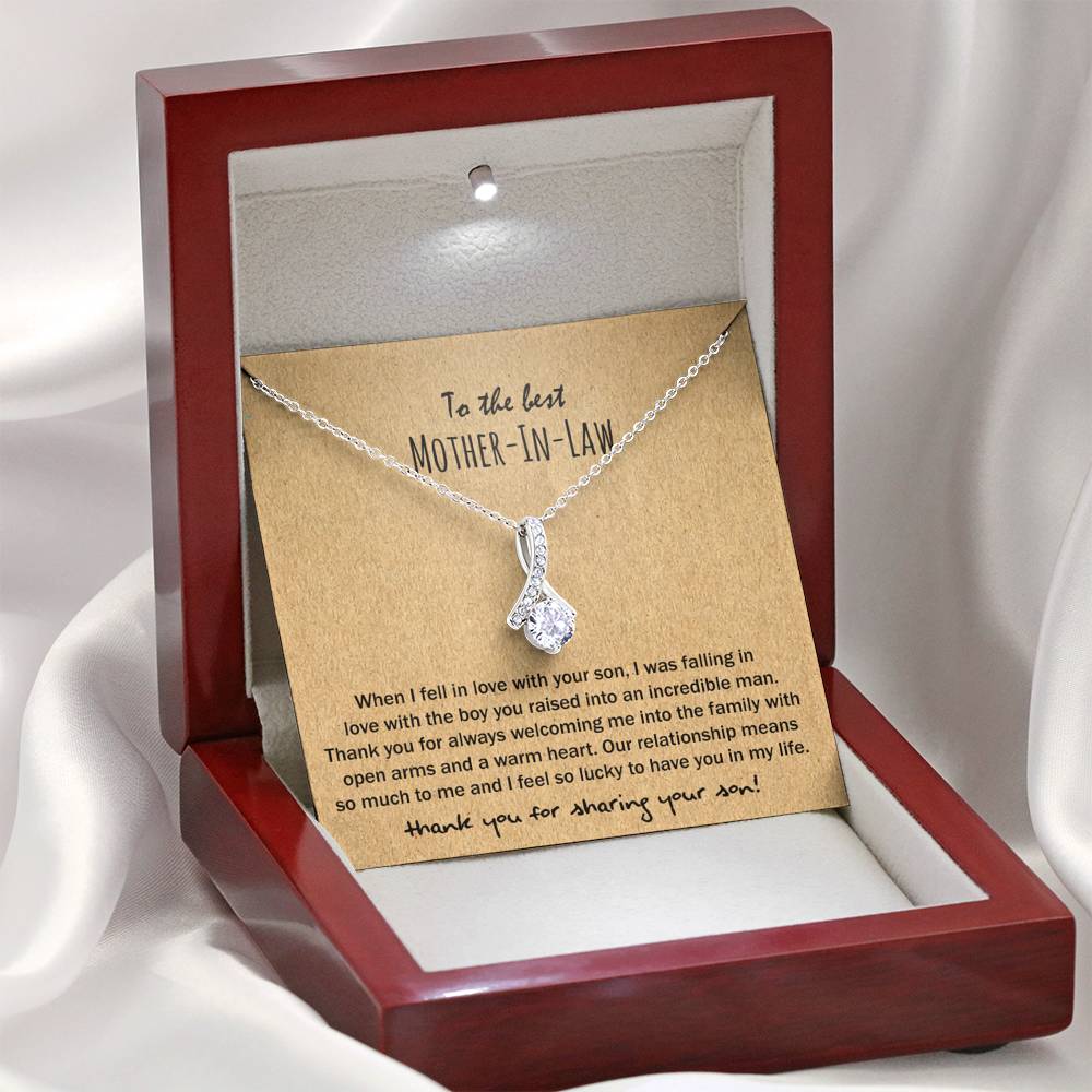 14K White Gold Allure Necklace - Mother-In-Law