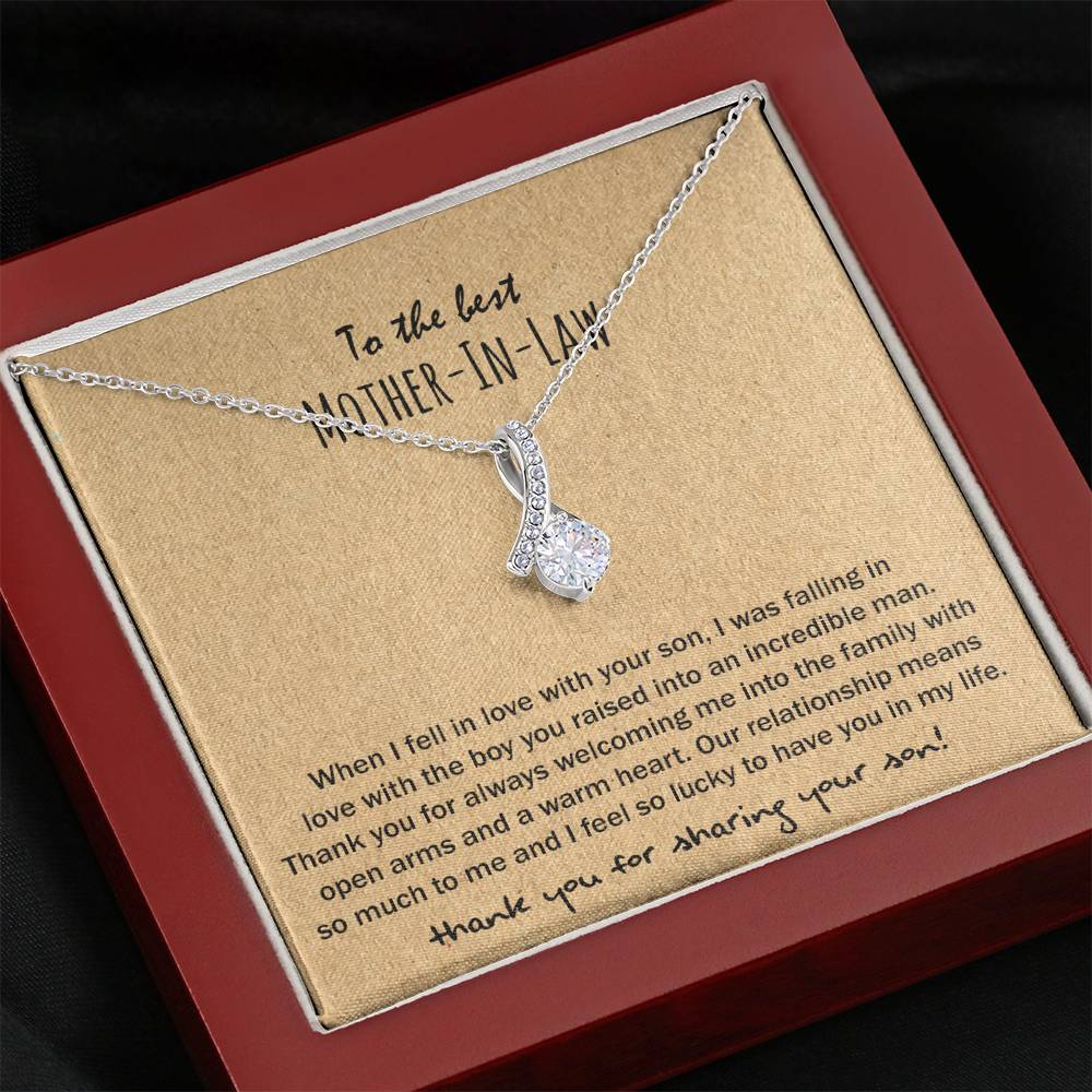 14K White Gold Allure Necklace - Mother-In-Law