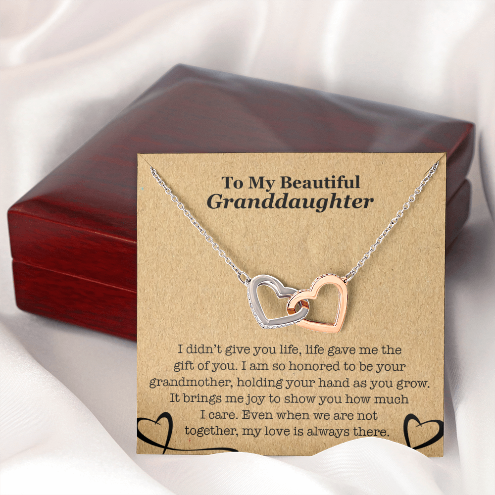 To My Beautiful Granddaughter - Heart necklace