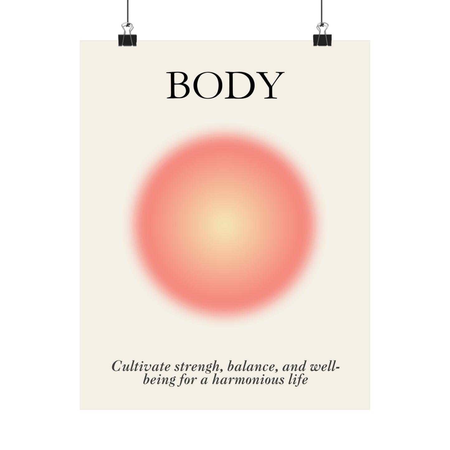 Body Orange Poster