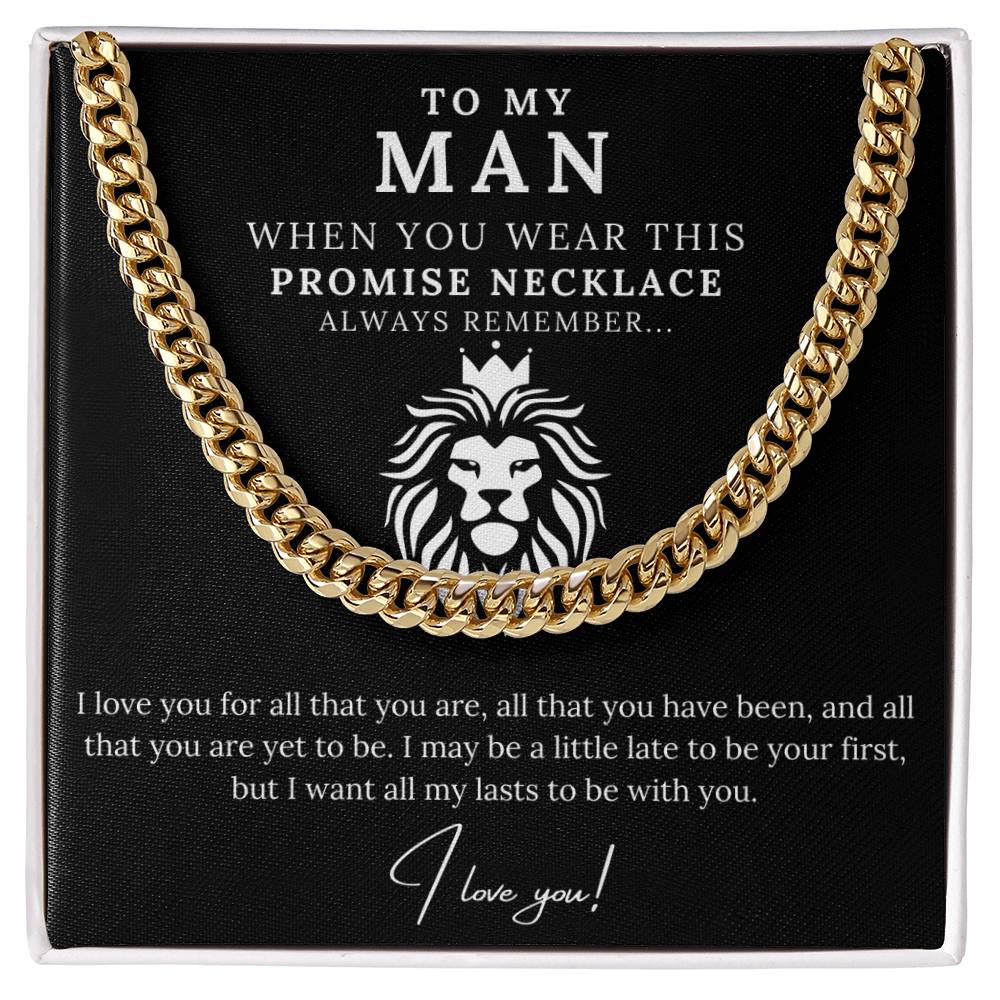 To My Man - Promise Necklace Lion