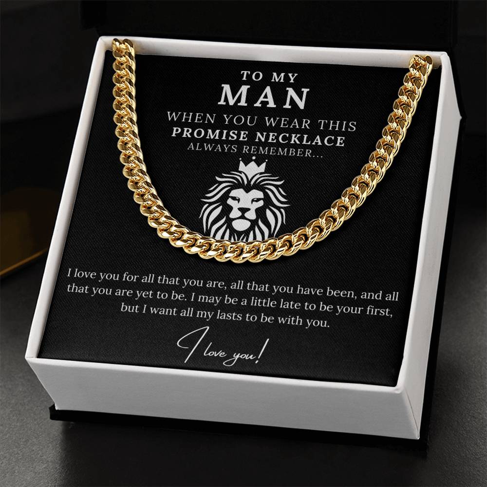 To My Man - Promise Necklace Lion