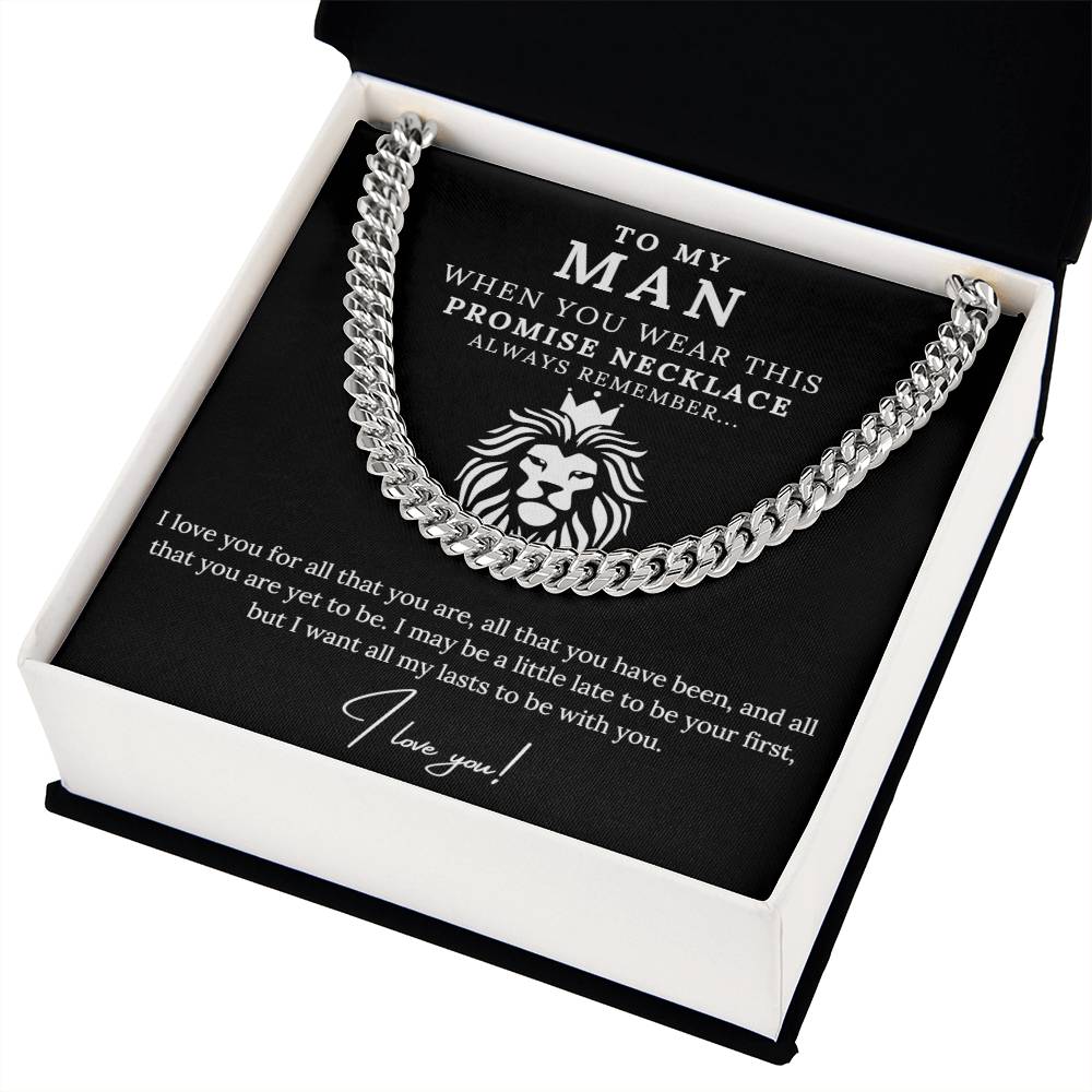 To My Man - Promise Necklace Lion