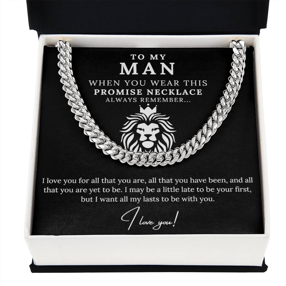 To My Man - Promise Necklace Lion