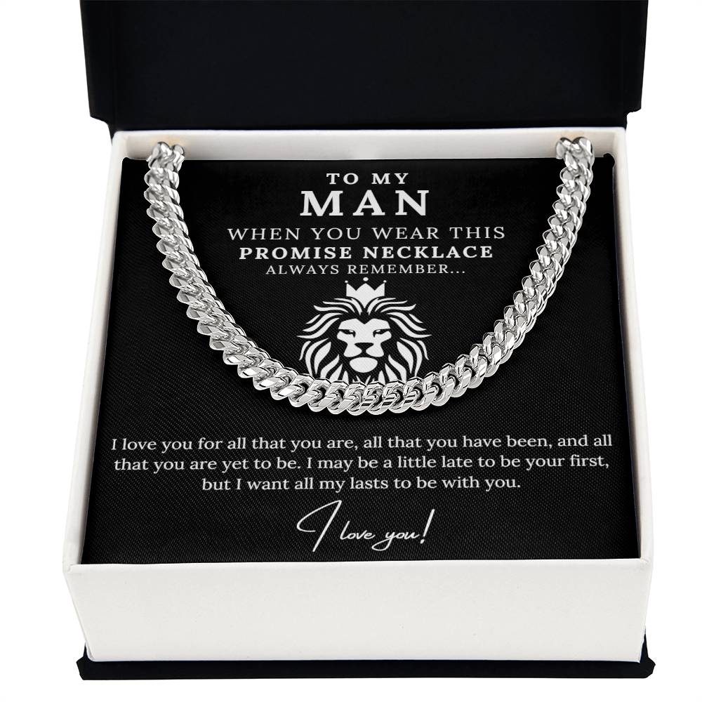 To My Man - Promise Necklace Lion