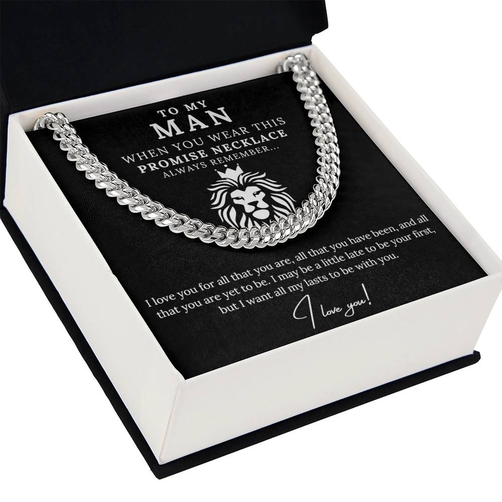 To My Man - Promise Necklace Lion