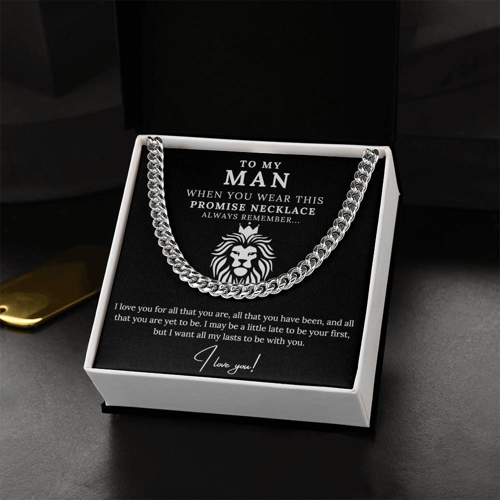 To My Man - Promise Necklace Lion