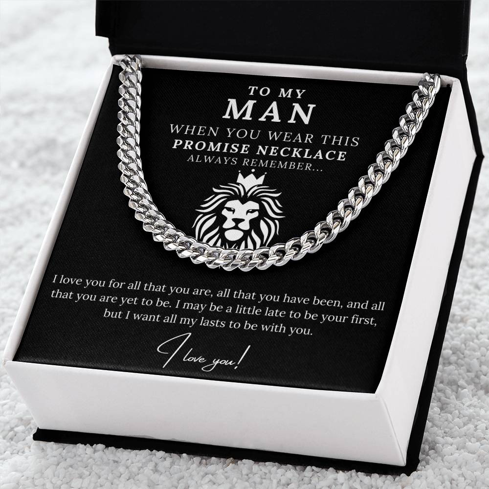 To My Man - Promise Necklace Lion