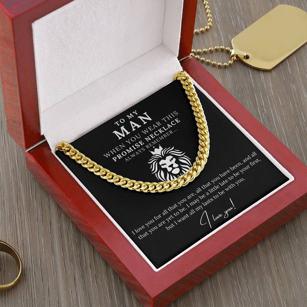 To My Man - Promise Necklace Lion