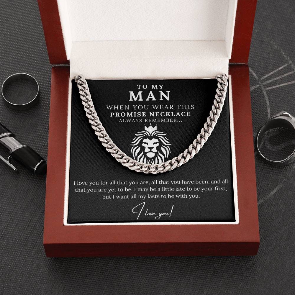 To My Man - Promise Necklace Lion