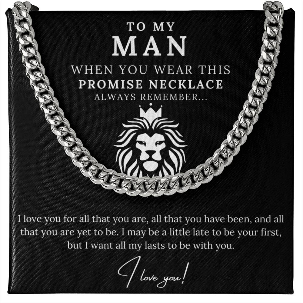 To My Man - Promise Necklace Lion