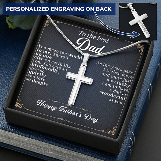 Father's Day Personalized Engraving Necklace