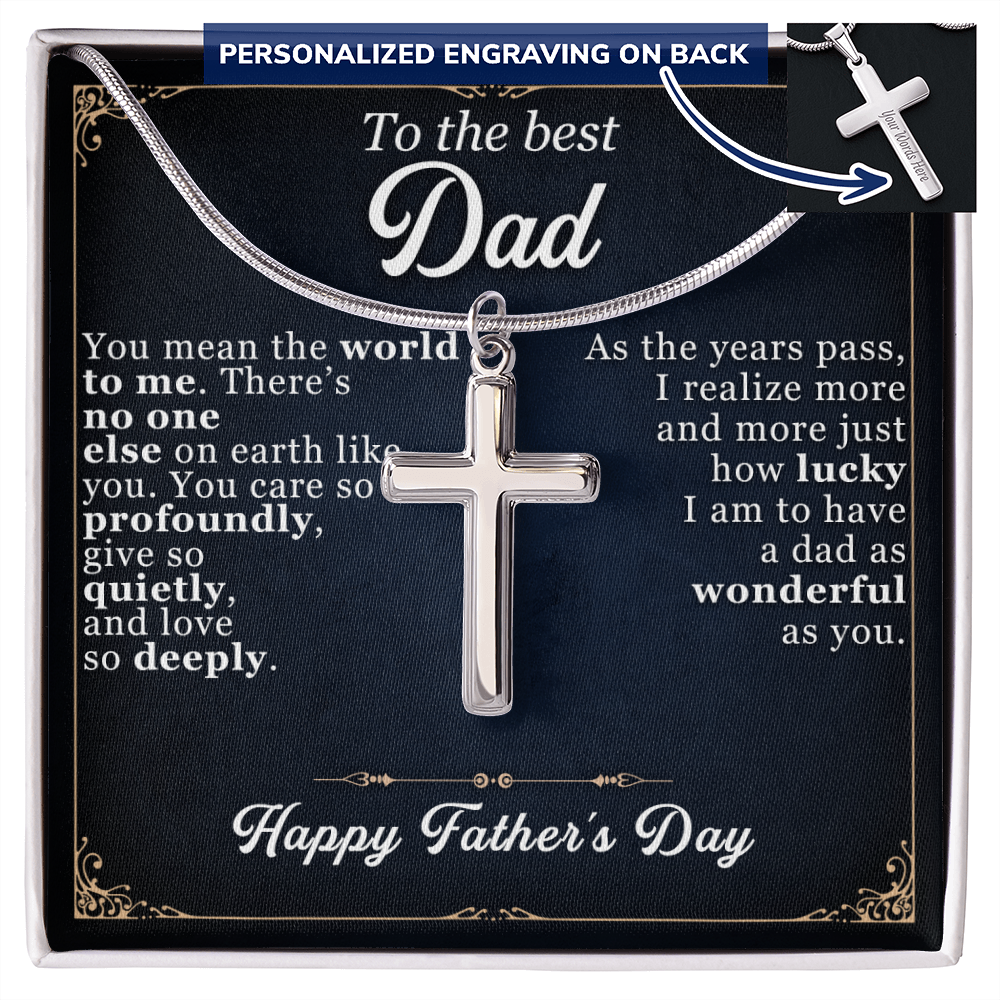 Father's Day Personalized Engraving Necklace
