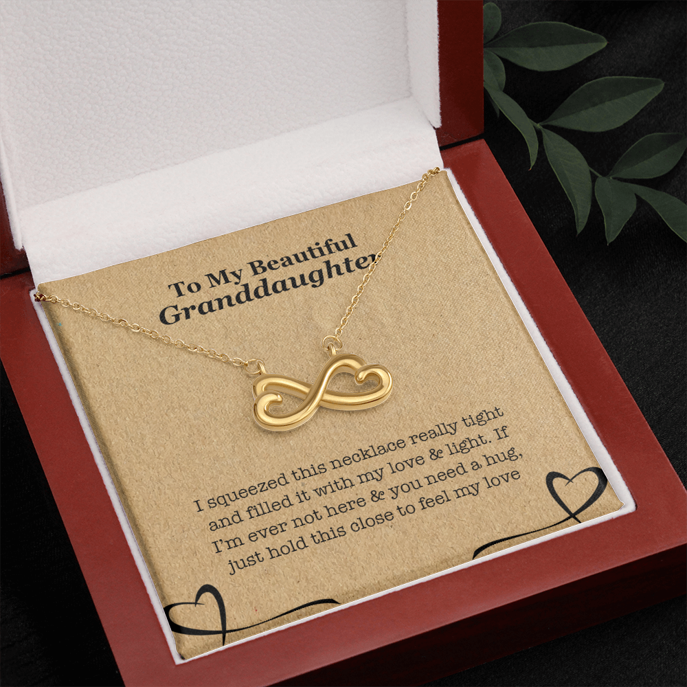 To My Granddaughter - Squeezed My Love Necklace