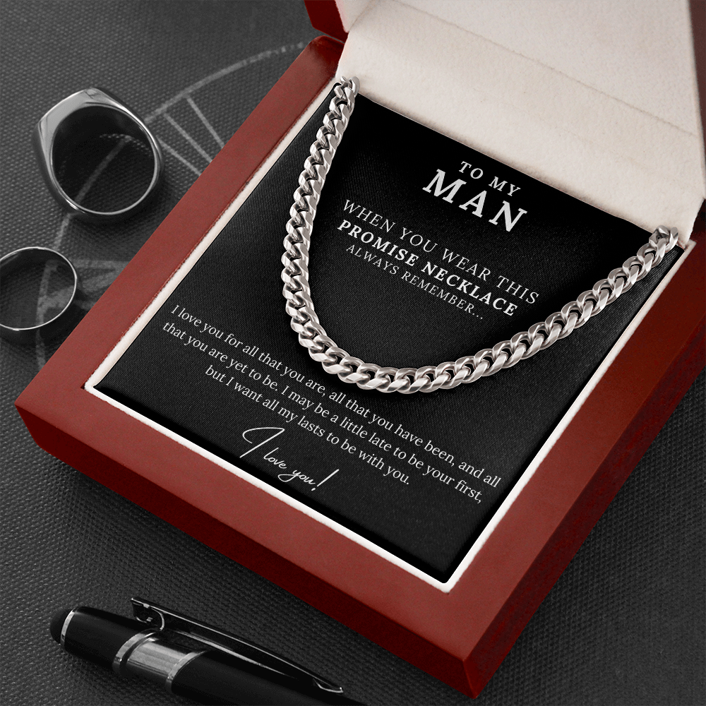 To My Man - Promise Necklace, All my lasts