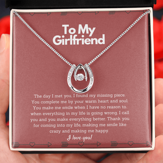 To My Girlfriend Necklace Luck - The Day I Met You