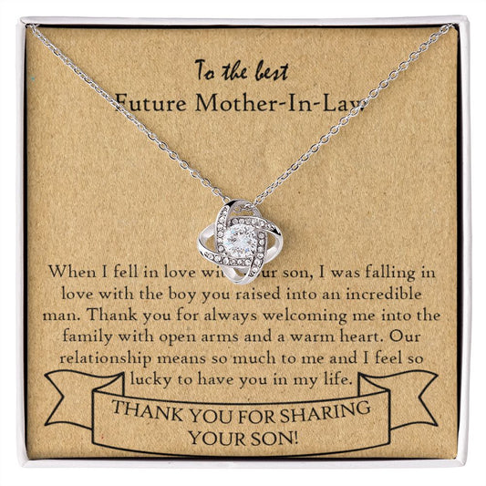 14K White Gold Eternal Necklace - Future Mother-In-Law