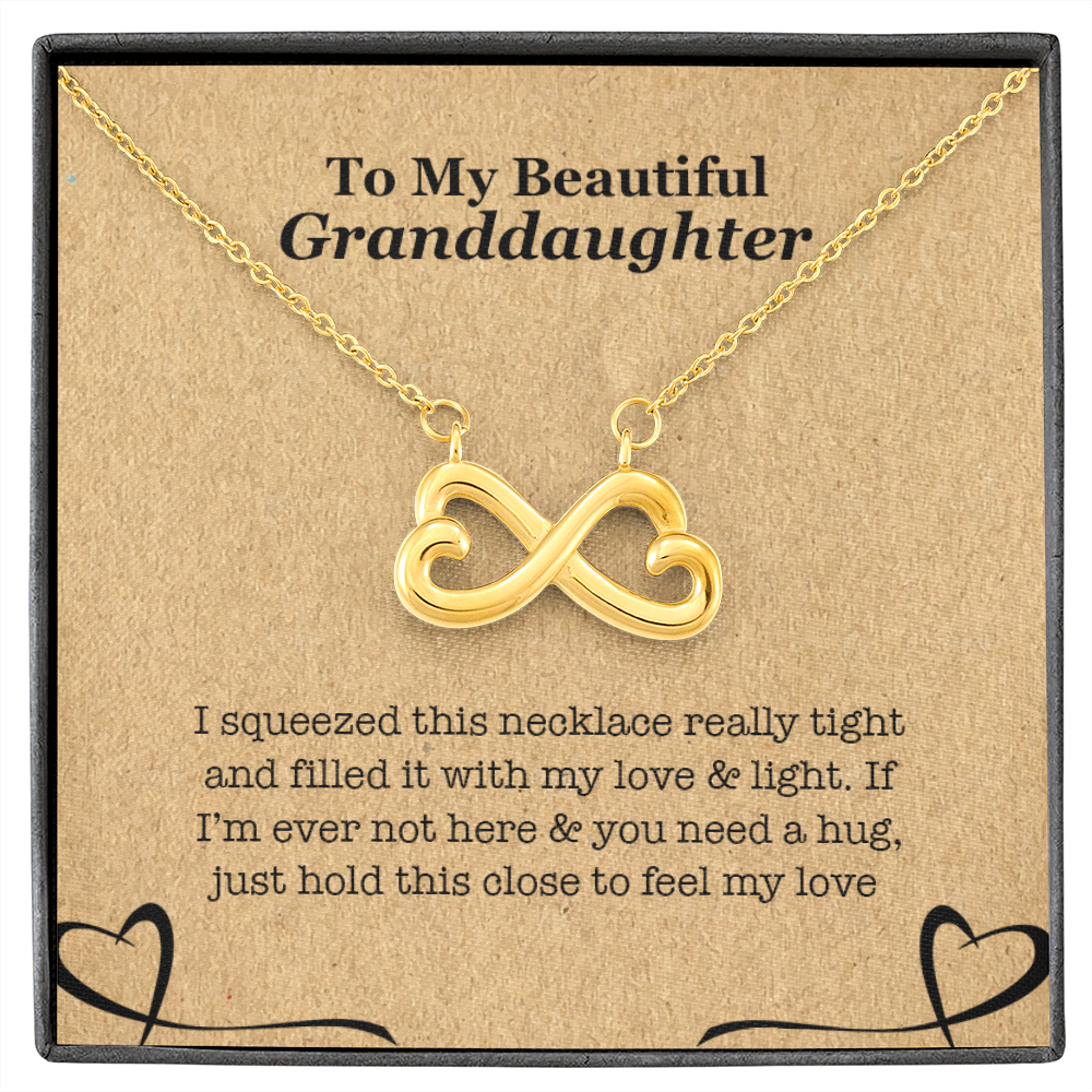 To My Granddaughter - Squeezed My Love Necklace