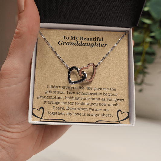 To My Beautiful Granddaughter - Heart necklace