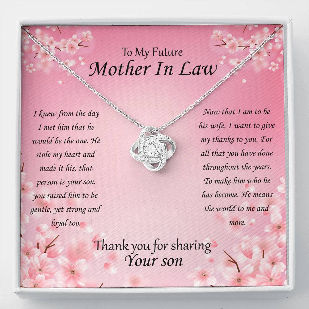 To My Future Mother In Law - Pink Flowers