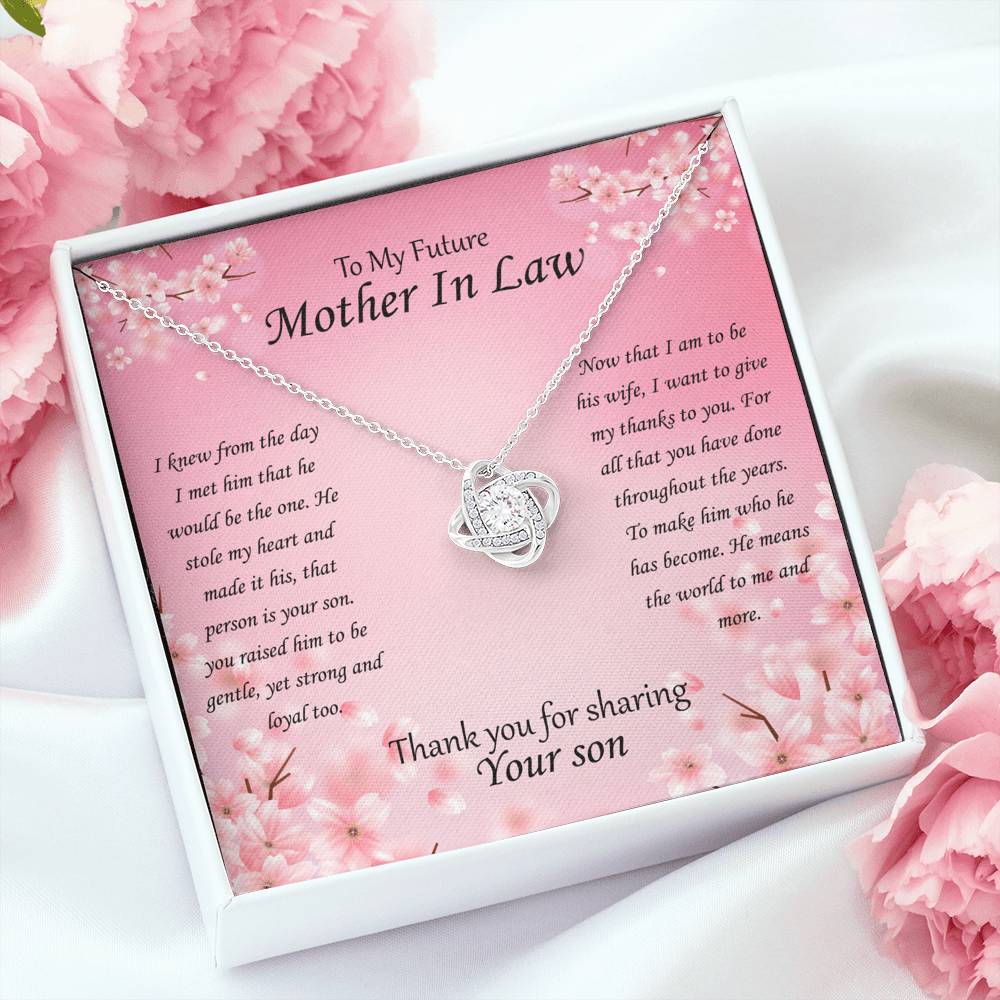 To My Future Mother In Law - Pink Flowers