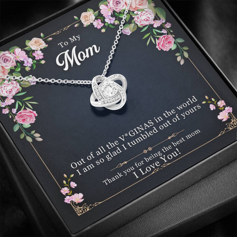 14K White Gold Eternal Necklace - To My Mom