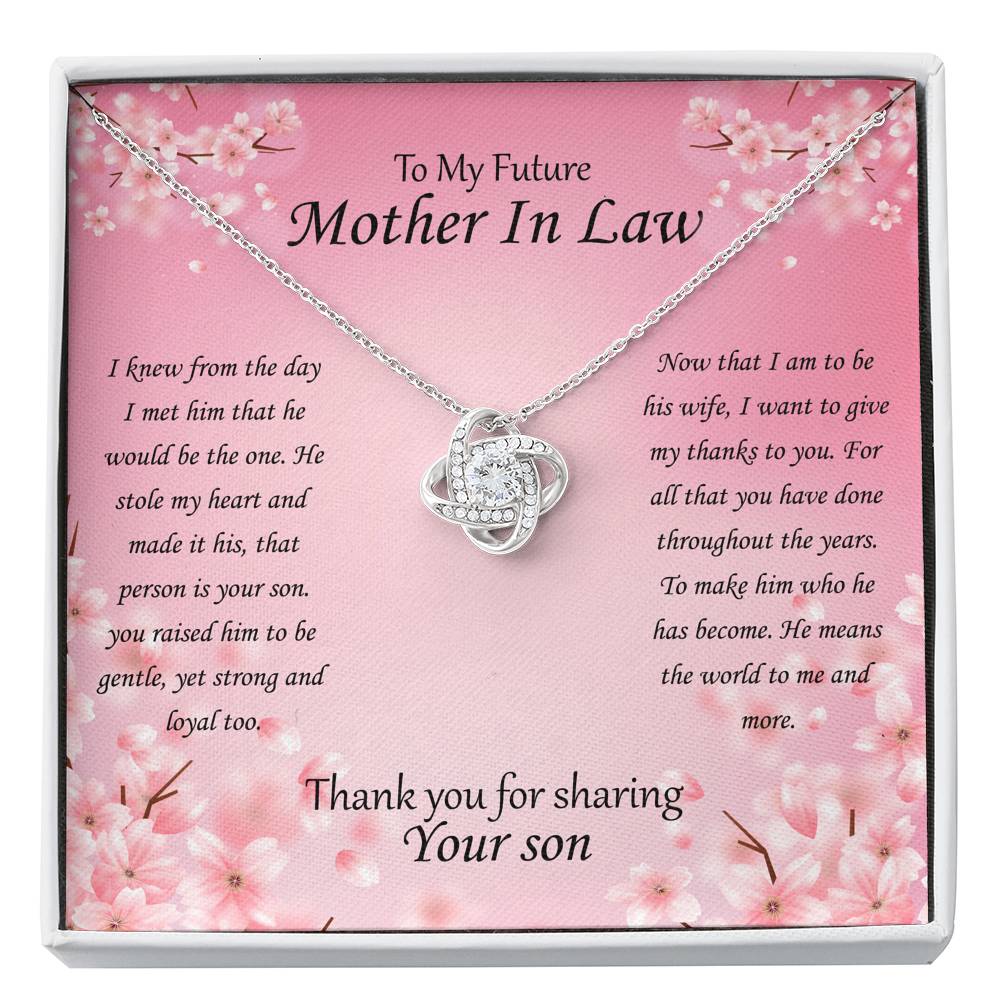 To My Future Mother In Law - Pink Flowers