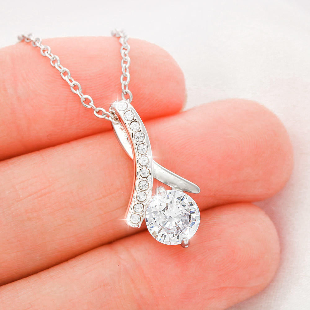14K White Gold Alluring Necklace - Girlfriend
