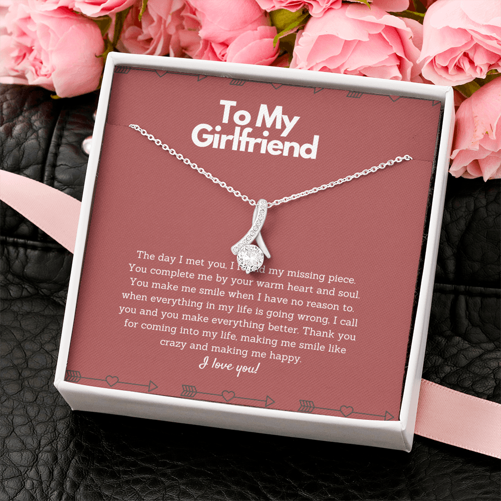 To my Girlfriend Necklace - You complete me