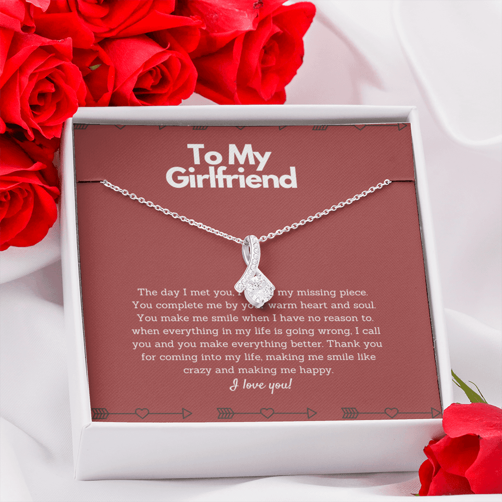 To my Girlfriend Necklace - You complete me