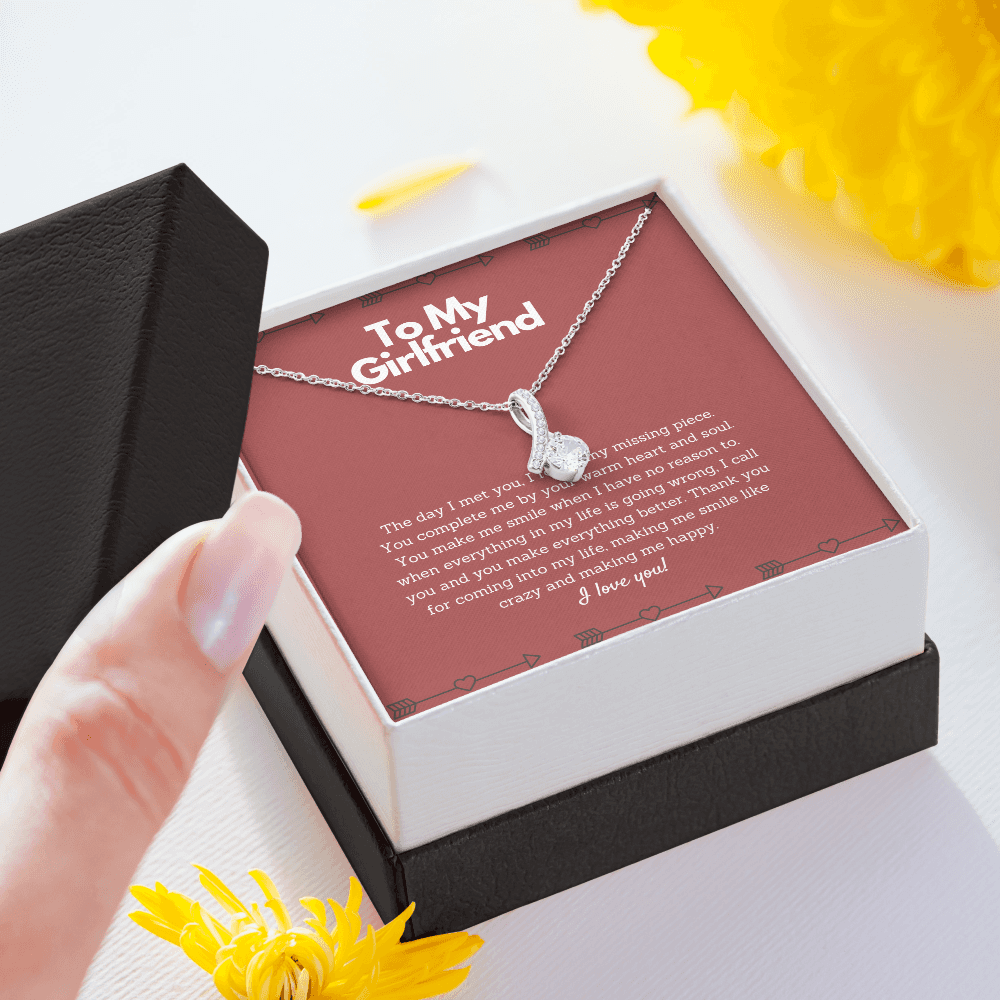 To my Girlfriend Necklace - You complete me