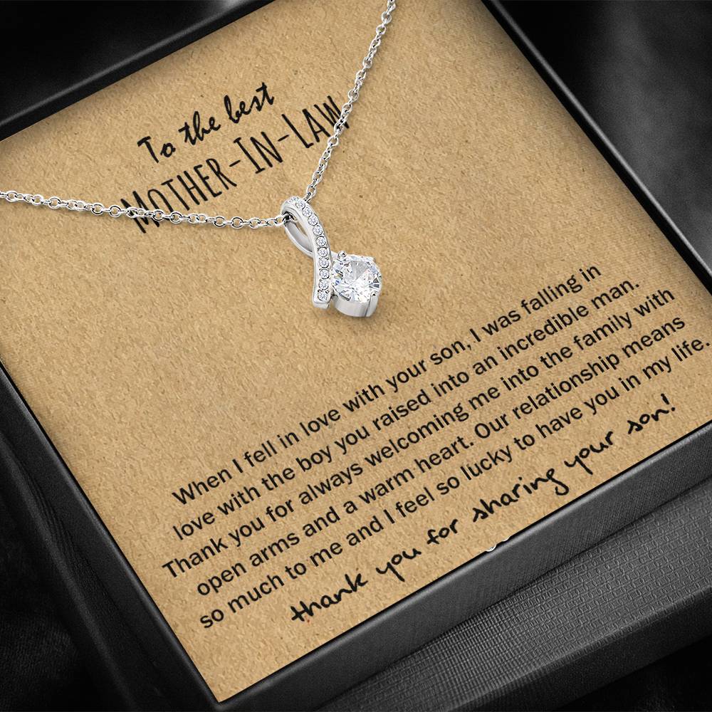 14K White Gold Allure Necklace - Mother-In-Law