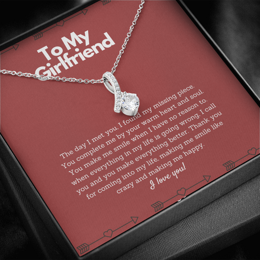 To my Girlfriend Necklace - You complete me