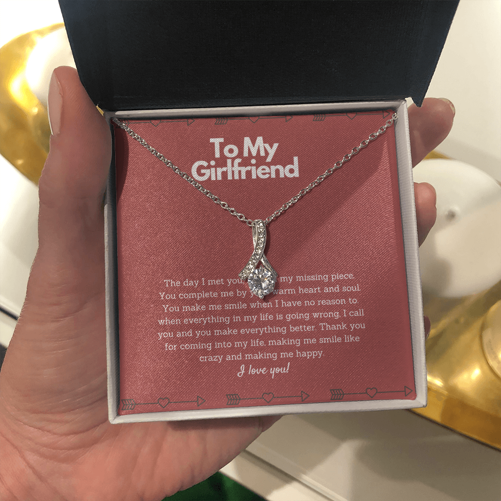 To my Girlfriend Necklace - You complete me