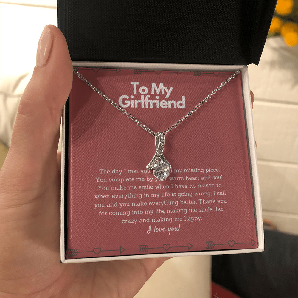 To my Girlfriend Necklace - You complete me
