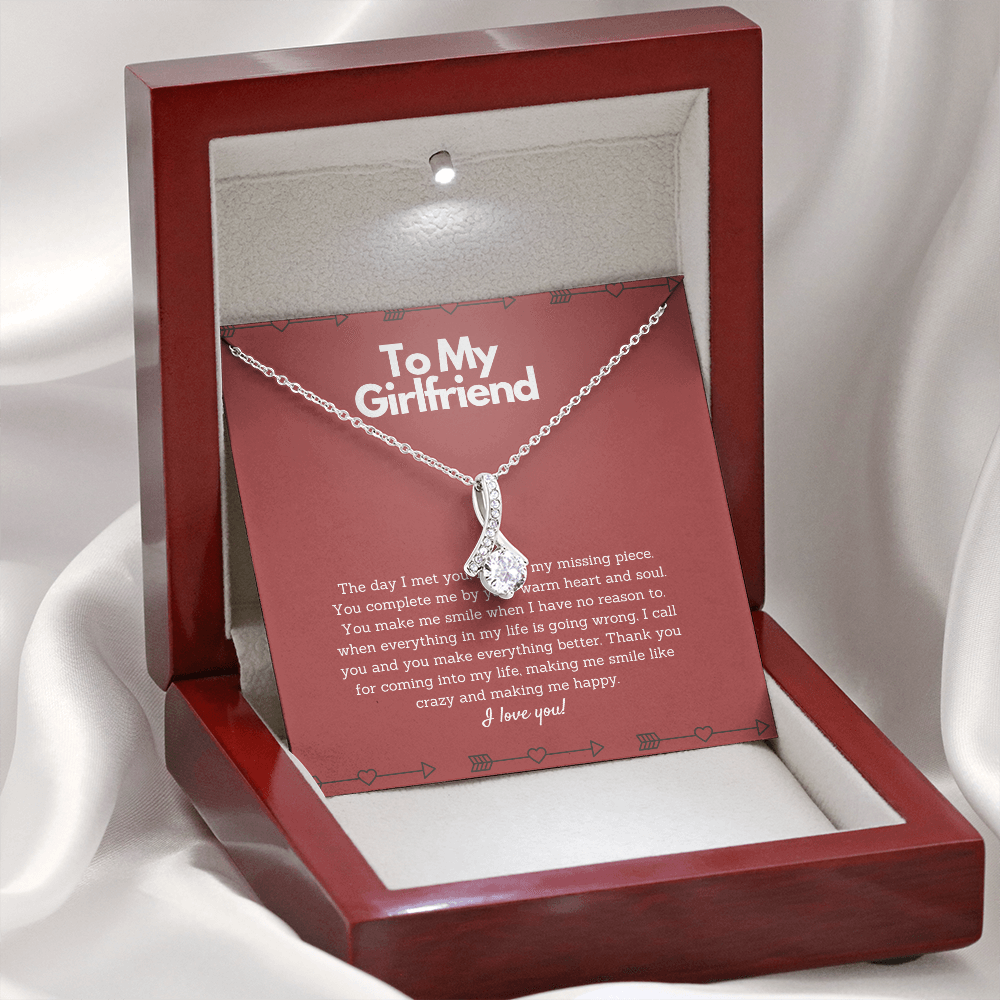 To my Girlfriend Necklace - You complete me
