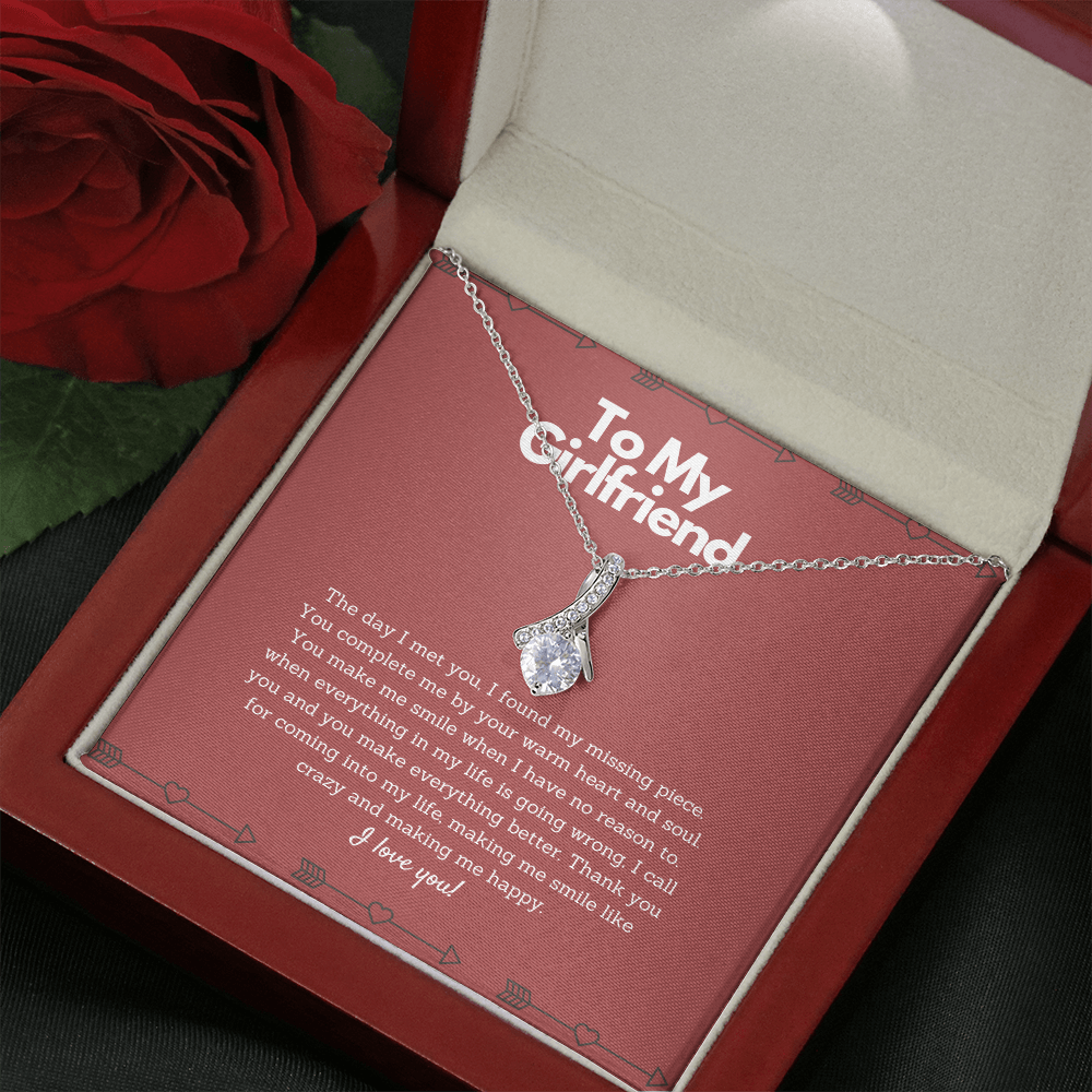 To my Girlfriend Necklace - You complete me