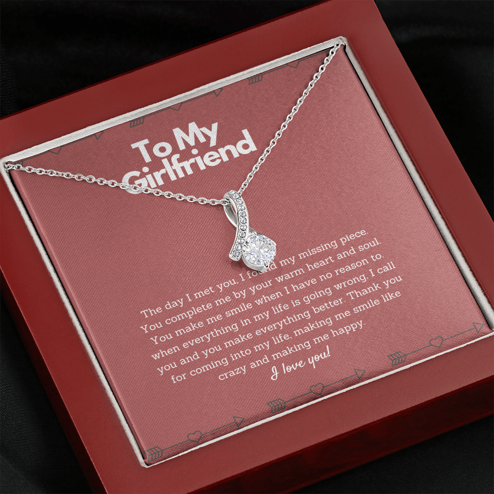 To my Girlfriend Necklace - You complete me