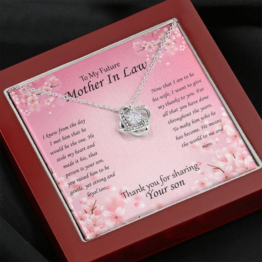 To My Future Mother In Law - Pink Flowers